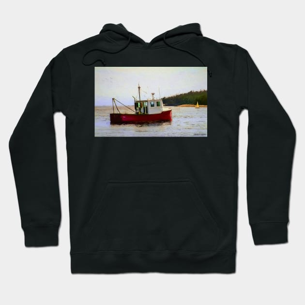 Sambro FIshing Boat Hoodie by kenmo